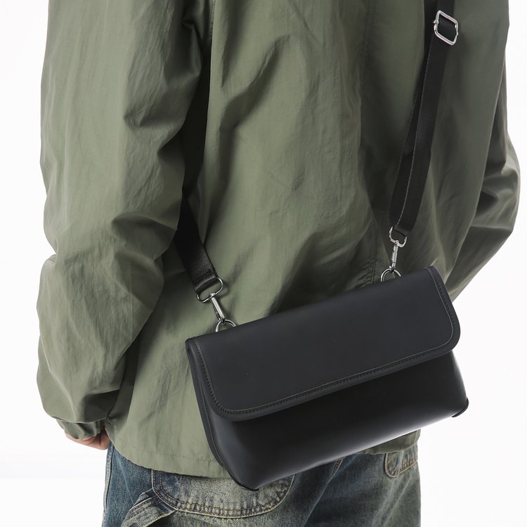 Women's Flap Crossbody Bag Spring 2025 Medium Black Green - Image 2