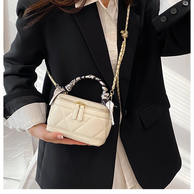 Women's Embroidered Mini Square Bag with Zipper Closure - Japanese Korean Style Summer 2026 - Image 2