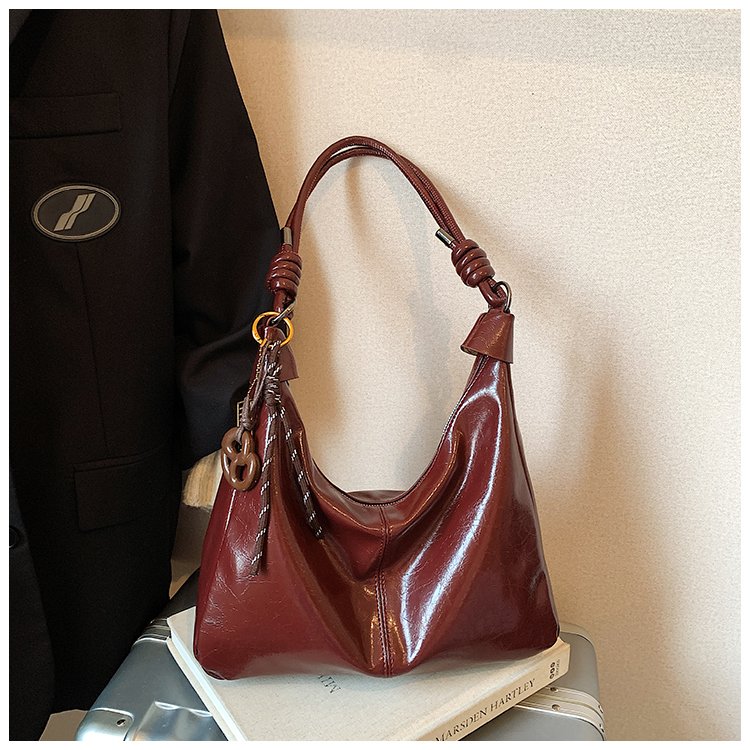 Women's PU Hobo Tote Bag with Zipper, Casual Shoulder Bag, Summer 2026 - Image 3