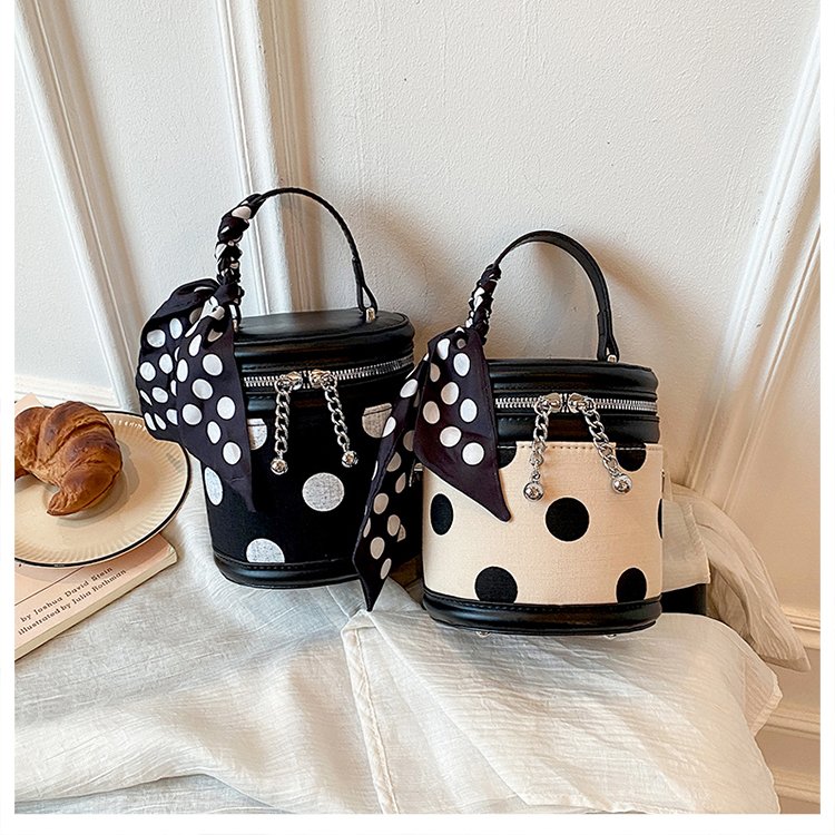 PU Bucket Bag with Zip Closure and Print Design for Summer 2026