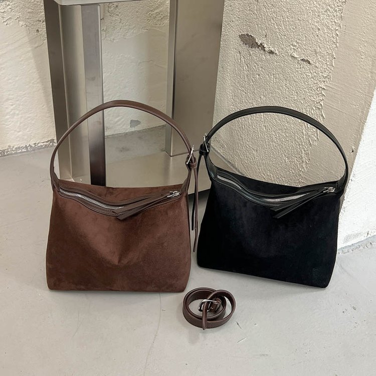 Women's Leopard Print Hobo Bag with Zipper Closure - One Size - Leopard Print,Black,Coffee,Brown - Image 2